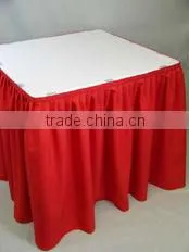 Elegant Banquet Pleated Skirt for Table thumbnail-1