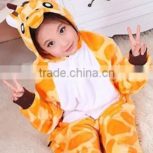 Children Winter Kigurumi Onesie/Unisex Deer Jumpsuit/Baby Animal Flannel Romper thumbnail-1