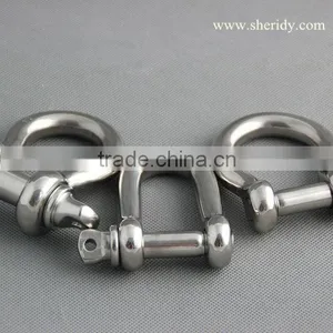 Stainless Steel Shackle With Adjustable Screw Pin thumbnail-1