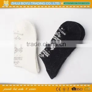 BY-161203 Hot OEM Lady Handmade High Quality Angora Wool Thick Socks thumbnail-3
