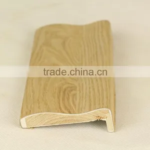 Primed Solid Wood Door L Shaped Casings Wrapped Wood Veneer thumbnail-2