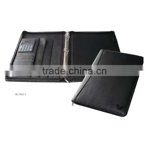 Office Supply A4 Leather Bound Ring Binder Folder thumbnail-1