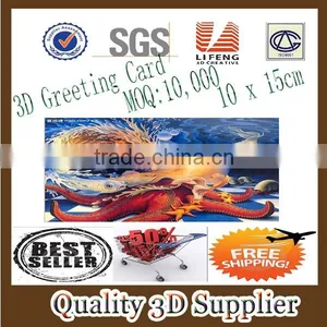 Guangzhou Lifeng Free Sample 2014 Custom Handmade Wholesale 3d Greeting Card thumbnail-1