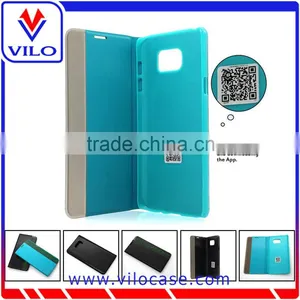 New Arrival Ultra Thin Leather Smart Case With View Window on Side for Samsung Note 5 thumbnail-2