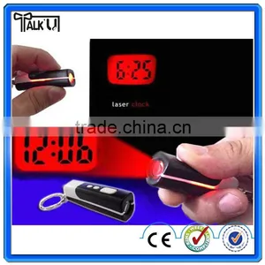 Novelty Design Easy Carry Portable Mini Digital Lcd Projector Keychain Clock thumbnail-4
