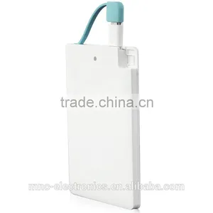 Cheap Custom Full Color Branded Printing Slim Business Card Shape Power Bank 2500mAh With Your Company Logo thumbnail-5
