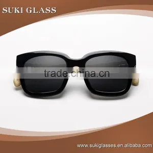 Custom Colourful Wood Frame Polarized Sunglasses With Logo thumbnail-1