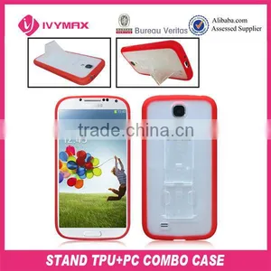 for Samsung Galaxy s4 I9500 Tpu+pc Kickstand Case thumbnail-1