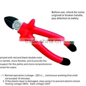 Diagonal Cutting Pliers With Red Insulated Handle thumbnail-1