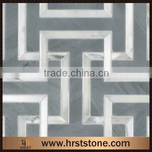 Home Design Oriental White Marble Mosaic Tiles thumbnail-5