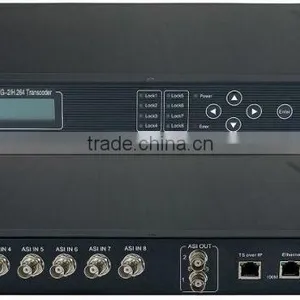 8in1 IP ASI MPEG-2 H.264 Transcoder(8*ASI In,ASI+IP(1*MPTS/8*SPTS) Out) thumbnail-1