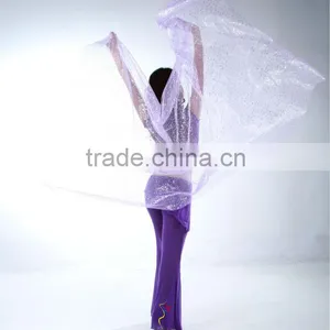 SWEGAL Belly Dance Face Veil,belly Dance Accessories,belly Dance Silk Fan Veil SGBDD13016 thumbnail-3