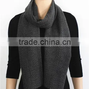 Black and Grey Wool Scarf thumbnail-1