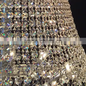 Classic French Clear Cristal Chandelier Lampara Led in China thumbnail-3