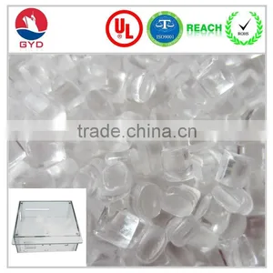 Rosh Certificate pc Raw Virgin Resin, Transparent Grade Polycarbonate Material for Electrical Shell thumbnail-1