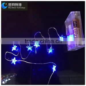Red Heart Shape Battery Powered Led String Light thumbnail-3