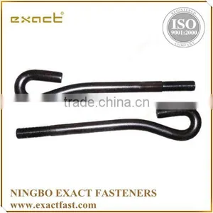 FACTORY SUPPLY HIGH QUALITY ZINC/HDG ASSEMBLED WITH WASHER AND NUT ANCHOR BOLT/ L SHAPE BOLT thumbnail-6