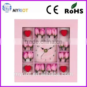 Plastic Square Wall Hanging 9 Inch Baby Gift Clock thumbnail-1