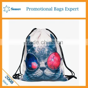 Wholesale 3D Printed Drawstring Bags Drawstring Backpack Supplier's Choice thumbnail-1