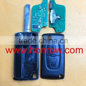 PSA Citroen ASK 2 Button Flip Remote Key With VA2 Blade 433Mhz PCF7941chip Citroen c4 Remote Key thumbnail-1