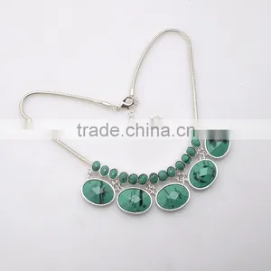 Hot Sale Cheapest Bulk Green Resin Ruby Series Statement Jewelry Set Supplier's Choice thumbnail-5