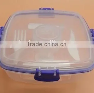 Salad Container, Salad to go Container, Food Container, 2 Layers Food Container thumbnail-2