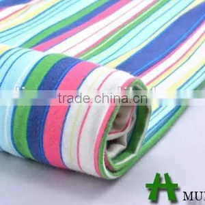 Shaoxing Mulinsen Viscose Rainbow Stripe Knitted Fabric thumbnail-2