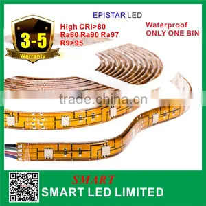 Good Quality Flexible 5050 SMD RGB LED Strip Light; RGB Color;60LEDs/m;DC24V; White Black Brown PCB, IP20/43/66/68 thumbnail-1