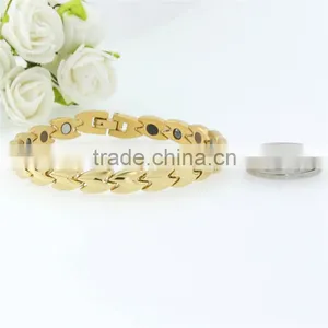 Handmade 5 in 1 Germanium Gold Hand Chain of Wedding Bracelet thumbnail-1
