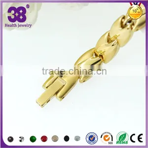 Handmade 5 in 1 Germanium Gold Hand Chain of Wedding Bracelet thumbnail-2