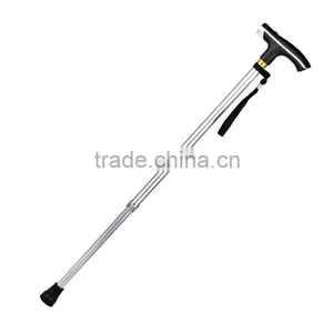 Aluminum Two Sections Ten Points Adjustable Telescopic Elder Old Man Walking Stick With Led Light thumbnail-3