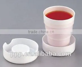 2014 Hot Selling Leak-proof Eco-friendly FDA LFGB Fodable Plastic Mug Cup Tumbler thumbnail-3