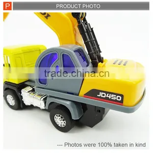 Kids Model Car Pull Back Metal Car Diecast Truck With Light thumbnail-3
