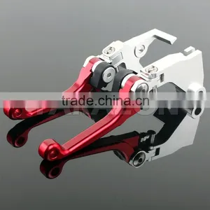 Motorcross CNC Adjustable Folding Brake and Clutch Levers for CRF450 Parts thumbnail-4