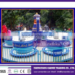Amusement Park Equipment Tea Cup , Rotary Tea Cups Rides Family Amusement Park Rides! thumbnail-3