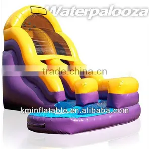 Giangt Inflatable Water Slide Curved thumbnail-1