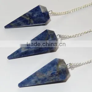 Sodalite Facetted Pendulum | Wholesale Gemstone Pendulums thumbnail-2