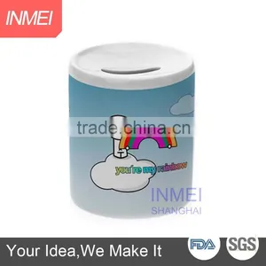 Sublimation Ceramic Money Box With Your Design Printing thumbnail-1