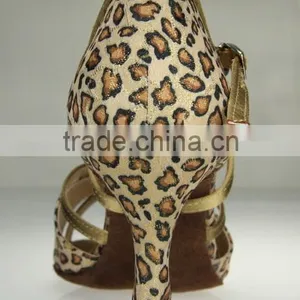 Suphini Leopard High Heel Latin Ballrom Salsa Dance Shoes thumbnail-3