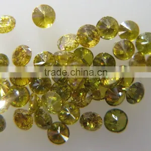 0.8-1mm Natural Loose Brialliant Cut Fancy Green Diamond Lot SI Clarity Good Fire thumbnail-3