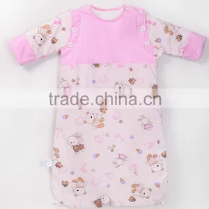 Comfortable and Good Quality 100% Cotton Baby Sleeping Bag With 4 Colors thumbnail-4