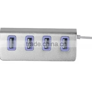 Good for Gifts! Aluminium Casing 4 Port Type c Hub Change to Usb 2.0 Hub for Macbook With LED Indicators thumbnail-4