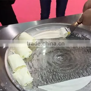 Single Pan Fried Ice Cream Machine/thailand Fried Ice Cream Machine/ Stir Roll Ice Cream Machine thumbnail-4
