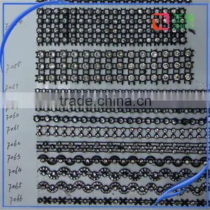 Rhinestone Trimming Iron on Rhinestone Sheet Crochet Trimmings g Venice Lace Trim thumbnail-1