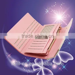High Quality Leather Clutch Purse With Embroidery Flower Design for Woman thumbnail-6