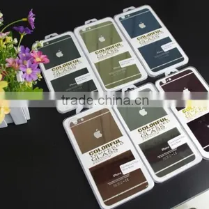 9H 0.3mm Color Tempered Glass Full Back Front for Iphone 7 7 Plus Screen Protector Shenzhen Wholesale thumbnail-1