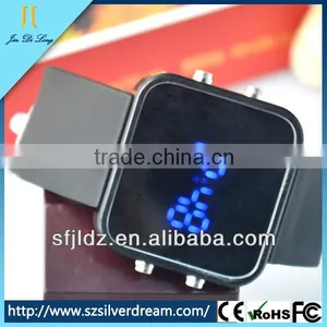 Wholesale Price Silicone Sport Mirror LED Watch Hot thumbnail-1