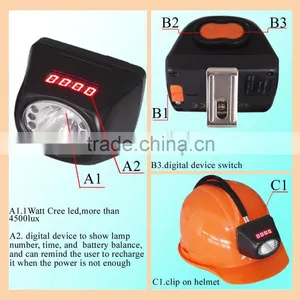 KL4.5LM Digital Miner Cap Lamp With ExiaIIB T4 thumbnail-4