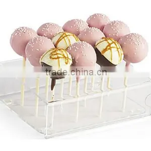 Acrylic Cake Pop Stand w/ Sign Holder, 12 Stick Capacity thumbnail-5
