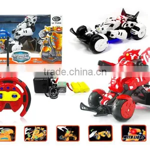 Good Selling! R/C Car,China Children Toy Strong Stability Plastic Toy R/c Deformation Robot Stunt Sports Car With Ligth thumbnail-4